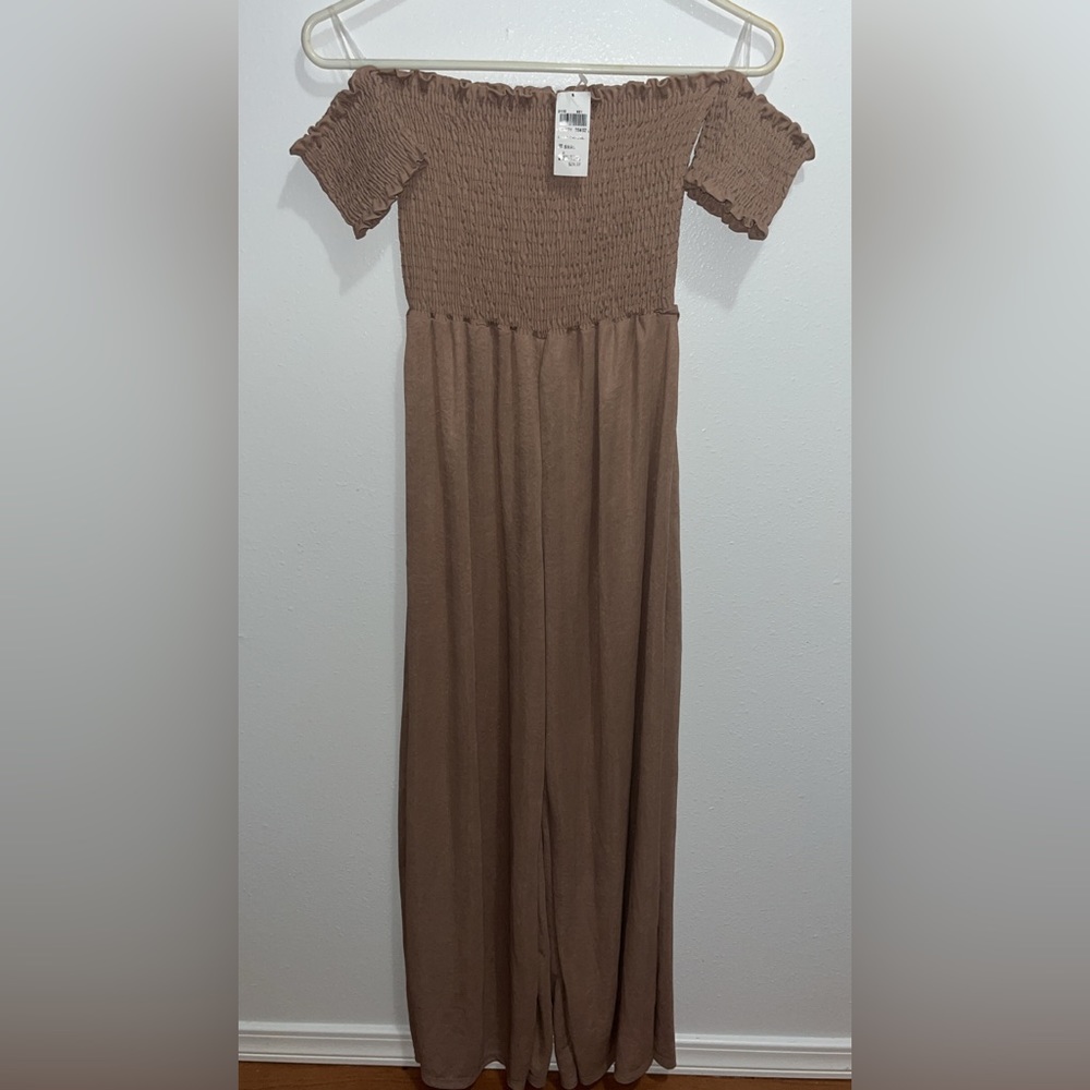 BNWT off the shoulder jumpsuit
